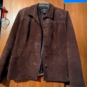 Ladies BrushedLeather Jacket.